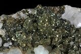 Pyrite On Calcite & Quartz - El Hammam Mine, Morocco #80372-1